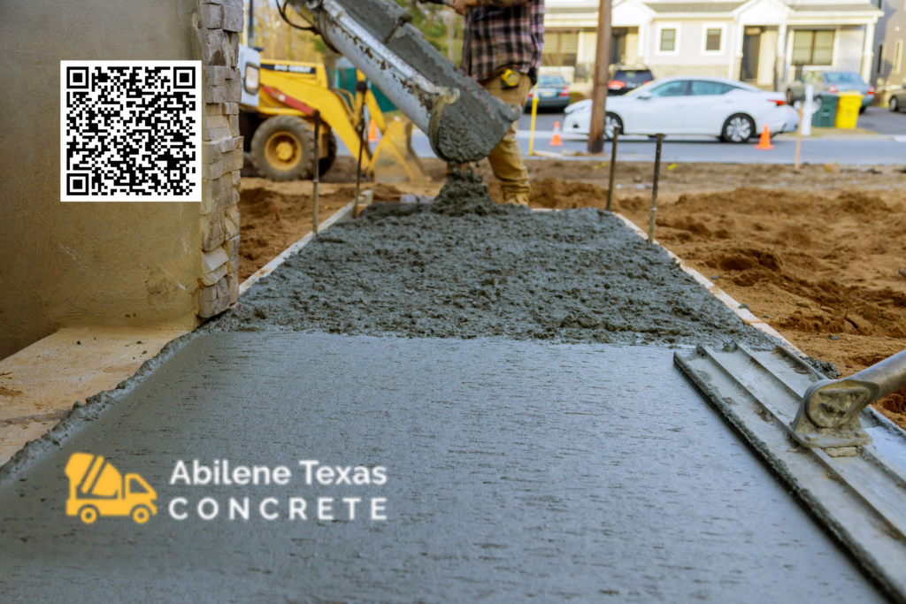 Abilene concrete driveway installation.