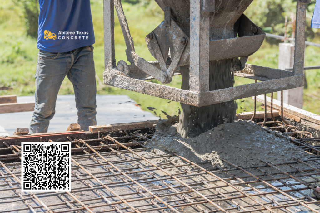 A top concrete contractor in Abilene pouring a home pickleball court.